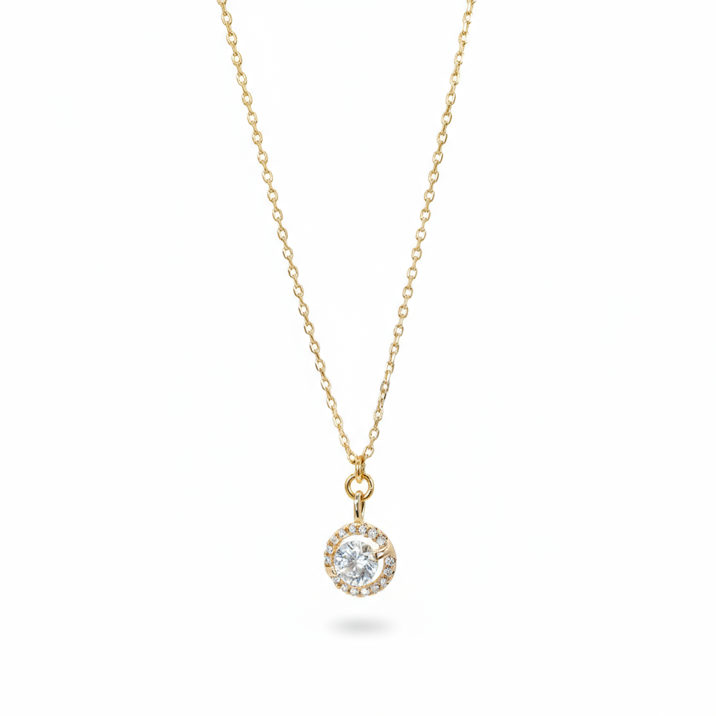 Classic Halo Spark Necklace