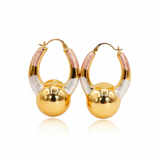 Golden Aura Hoops
