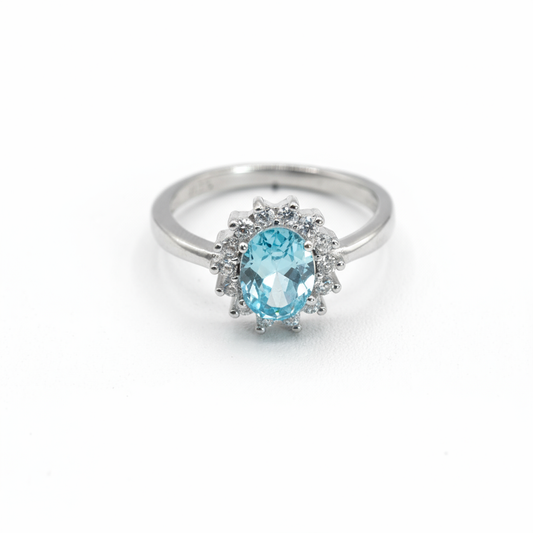 Blue Halo Ring