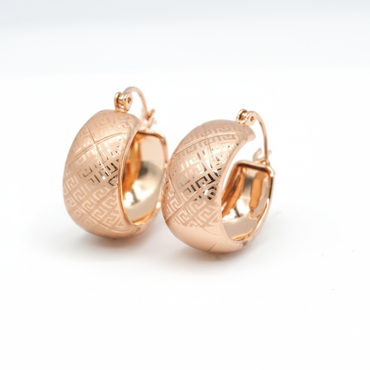 Golden Etch Hoops