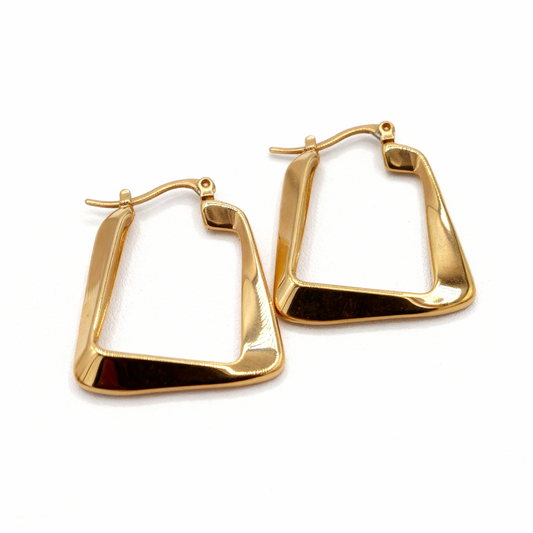 Golden Frame Hoops