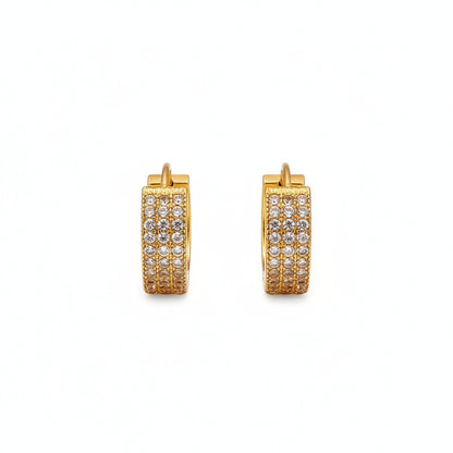 Crystal Pavé Mini Hoops